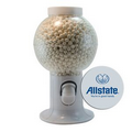 White Gumball Machine Filled w/ Signature Peppermints